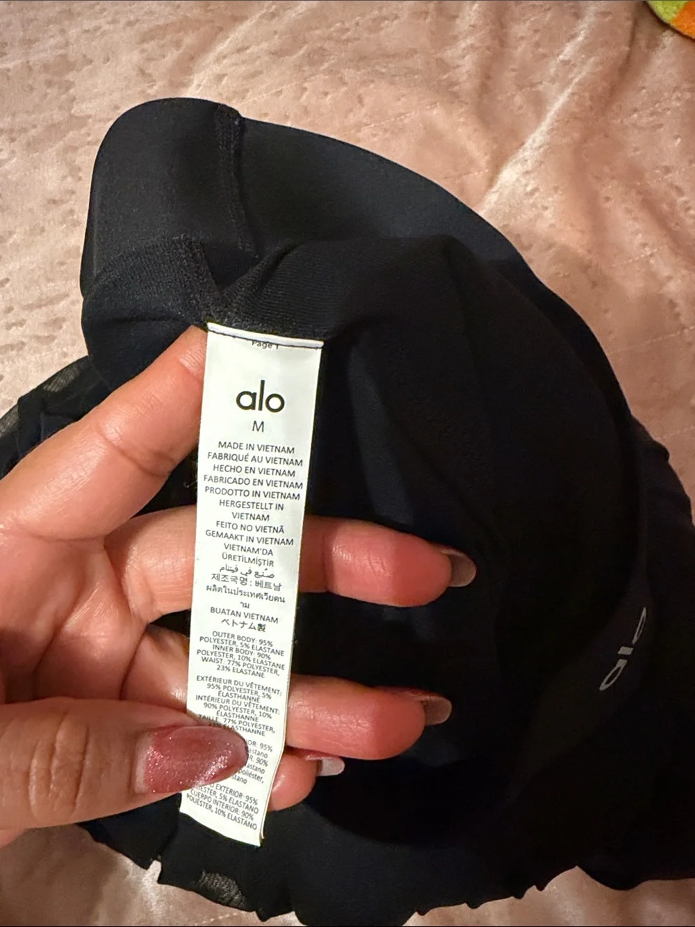 ALO Yoga Black Pleated baseline Skirt